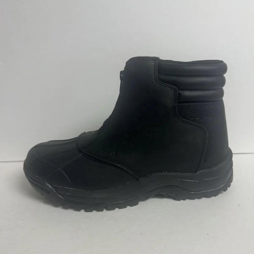 Propet Mens Blizzard Mid Zip Waterproof Boot Black Size 9 EEE